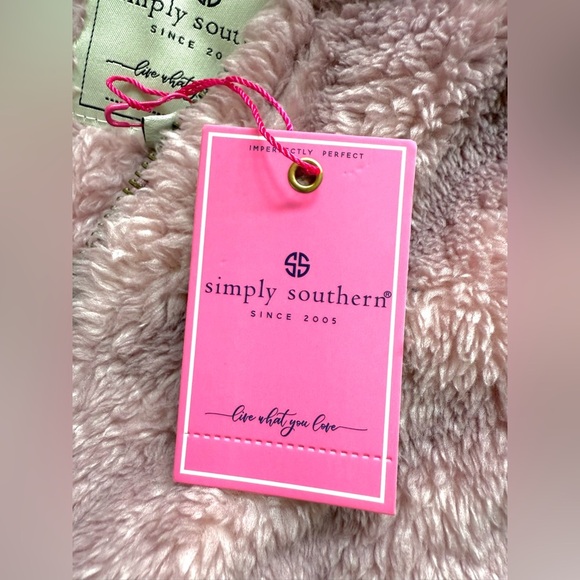 NWT Simply Southern Ombré Pullover Soft Sherpa Sweater Jacket Size Large - Picture 11 of 15
